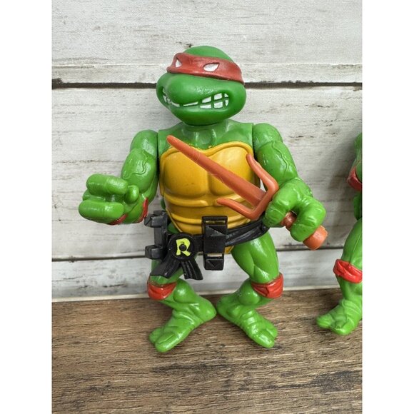 TMNT Raphael Lot of 2 Vintage Ninja Turtles Figures 1988 - Picture 2 of 10